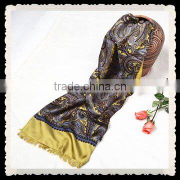 Fashion men's silk pashmina shawl