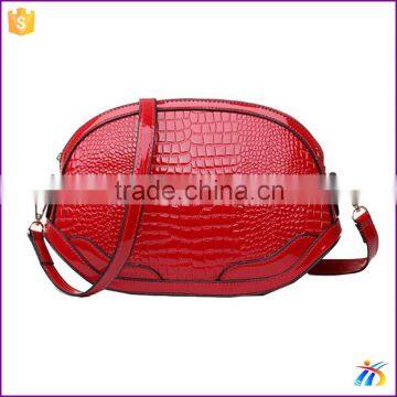 New design one strap red shoulder bag leather handbags korea