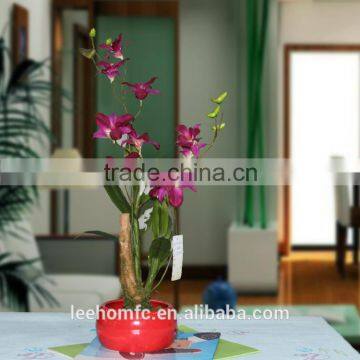 High simulation silk purple plastic gladiolus orchids for decoration