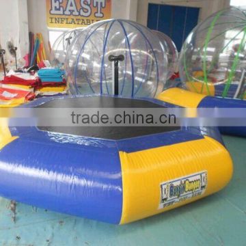 2015 hot summer water inflatable trampoline