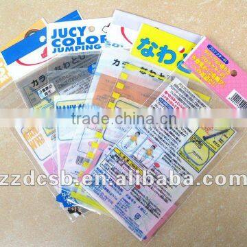 BOPP self adhesive bag with header