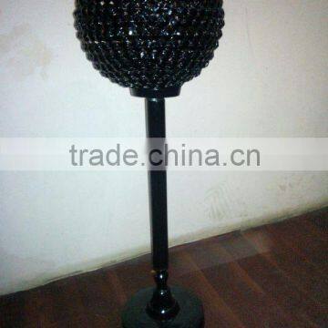 Black crystal candelabra