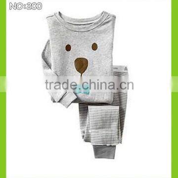 Animalexpression silver backgroud pyjamas set pajamas new kids pajamas