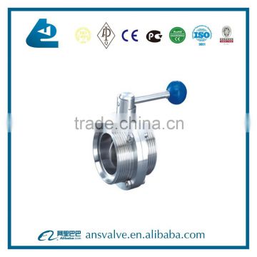 Sanitary Threaded butterfly valve