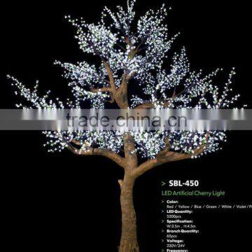 outdoor artificial decorative cherry blossom tree light,RGB led tree light,christmas tree light