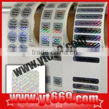 Hologram sticker roll label