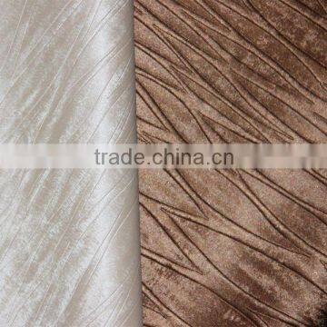 Semi PU embossed upholstery leather for home decoration and furniture usage