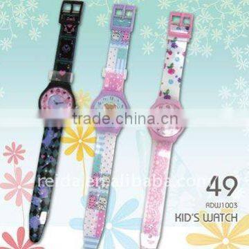 promotion plastic wrist watch for children