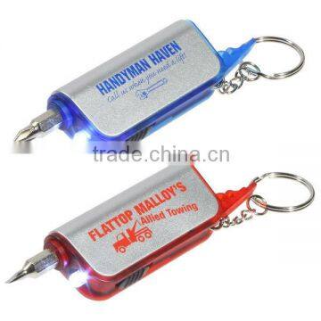 SCREWDRIVER FLASHLIGHT KEY CHAIN
