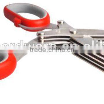 5 Blades Stainless Steel Kitchen Herb Scissors HS005 photo-4