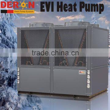 Large capacity Deron EVI heat pump water heater air to water for low ambient temp. cold weather