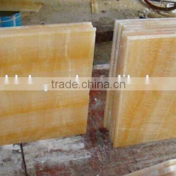 Best Quality High Polished Light Honey Onyx Marble Tiles photo-6