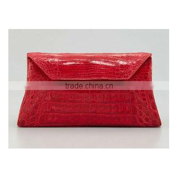 faux Crocodile Convertible Clutch Bag