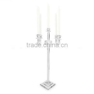 5 arms crystal candelabra