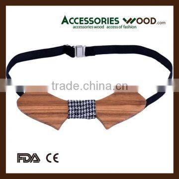 new style custom logo wooden bowtie brignt fashional bowtie