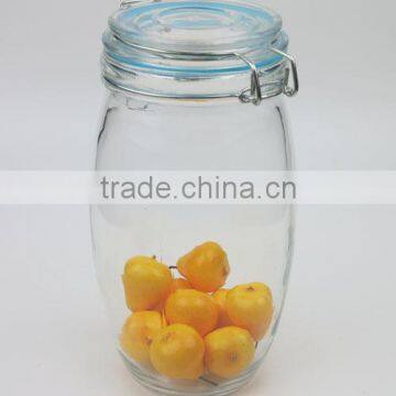 1300ml Canned Food Used Glass Jar With Metal Clip and Silicon Ring photo-2
