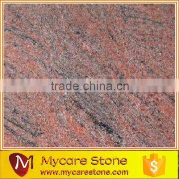 Indian Multicolor red granite flooring tile 24''x24'' polished