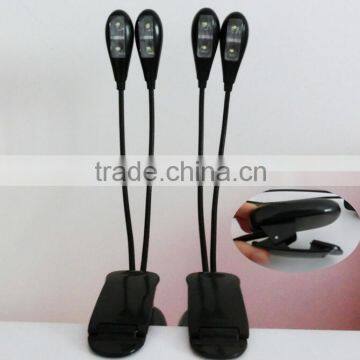 Made In China Colourful 2 Dual Arm Flexible Clip Book Reading LED Light. photo-3