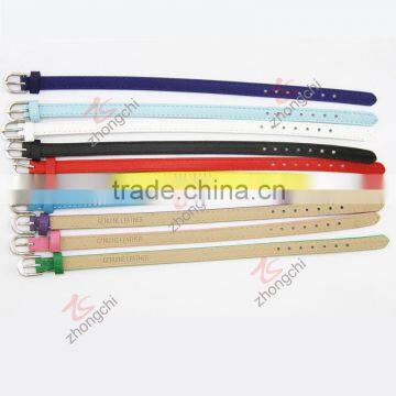 8MM width colorful genuine leather wrap bracelet