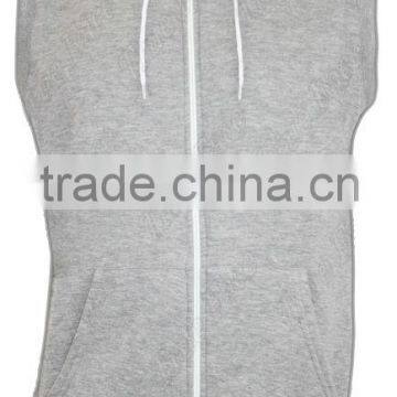 Sleeveless Zip Hoodie