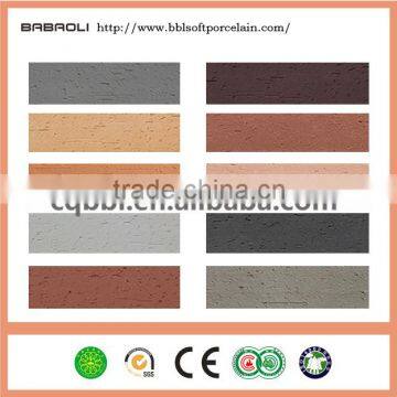 Colorful exterior wall Brick Tile Flexible Exterior Wall Tiles