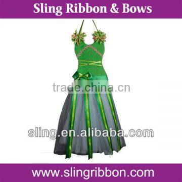 18" 47MM Large Green Korker Tutu Dress Hair Bow Holder