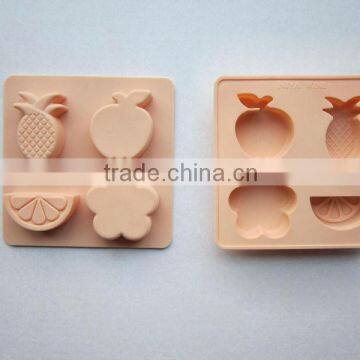 fruit shape silicone ice tray