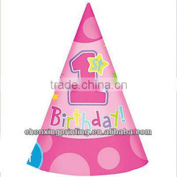 Hug & Stitches Girl's 1st Birthday Party Hats