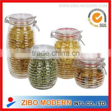 wholesale Glass jar with sealing lid