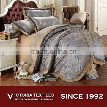 classic design jacquard 100 cotton bedding quilt cover set