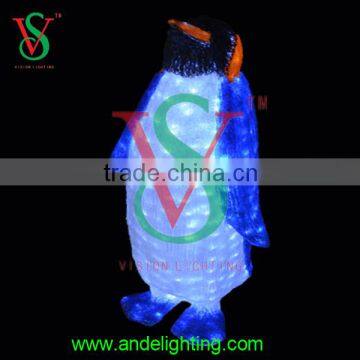 Christmas lighting acrylic emperor penguin animal decorating penguin