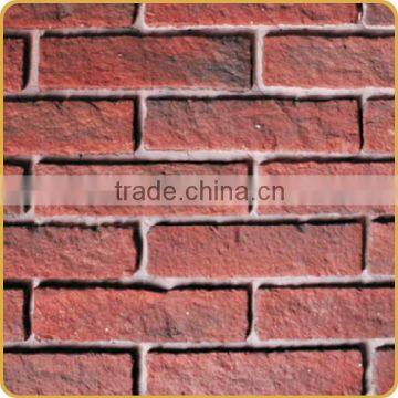 China supplier red wall bricks, wall decoration bricks