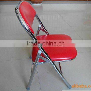 electroplating foldable kid's dining chair