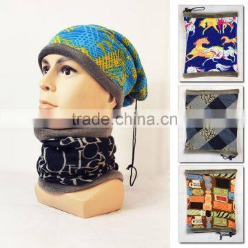 Fashional Winter custom Fleece Multifunction Leopard Ski Face Masks Neck Warmer Bandana Caps