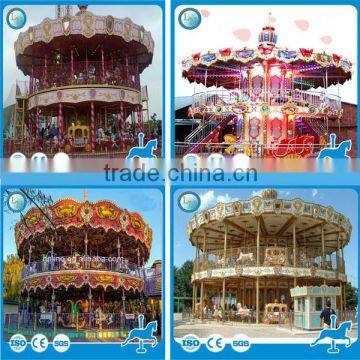 Amusement carousel park attraction! Lino luxury double decker carousel rides for sale