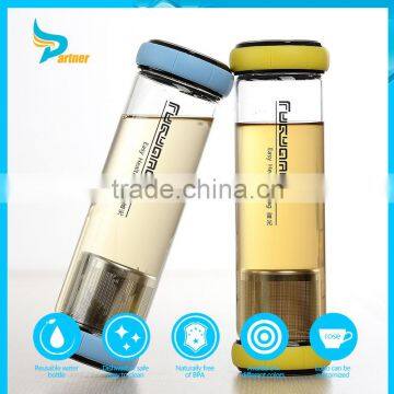 Promotional Color Optional Airtight Drinking Custom Private Label Hot Water 1000 ml Glass Water Bottle