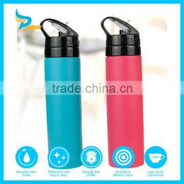 Unbreakable Silicone High Quality Soft Sport Water Bottle