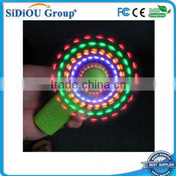 Custom 32 patterns led flashing message mini fan