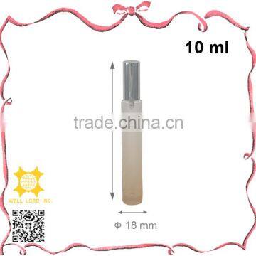 10m cylinder light brown frosted glass elegant pump sprayer