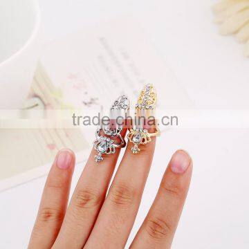 Fashion fingernail ring crucifix finger nail