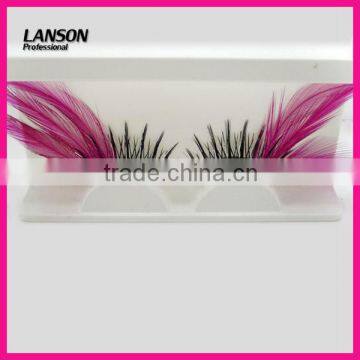 wholesale colorful feather false eyelash Y-031#