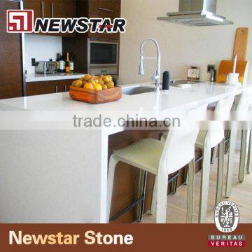 Newstar pure white quartz countertop stone surface