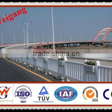 Galvanized steel road guardrail