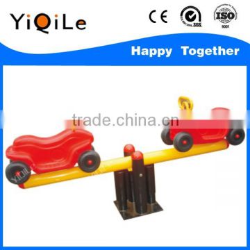 Car shape number one quality children seesaw