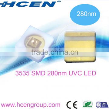 Hot sales high power 3535 SMD germicidal deep uv led 280nm with RoHS compliant