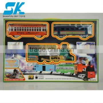 2012 Hot!Electric Wholesale Model Train with Railway,Music&Light&smoking