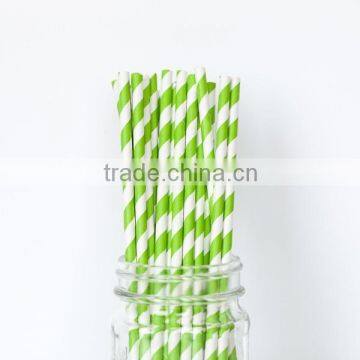 NEW Halloween Party Supplies Decorations Tableware Lime Green Striped Straws