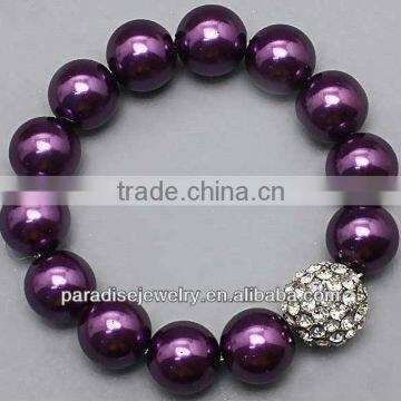 2012 Popular design crystal charm beaded Bracelet-14pcs/row-B22037-3