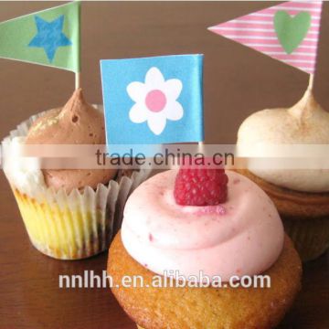 Disposable Christmas decoration cake pick flag