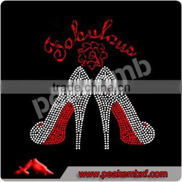 High Heels Fabulous Rhinestone Transfer hotfix rhinestone design